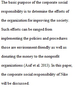 Corporate Responsibility at Nike